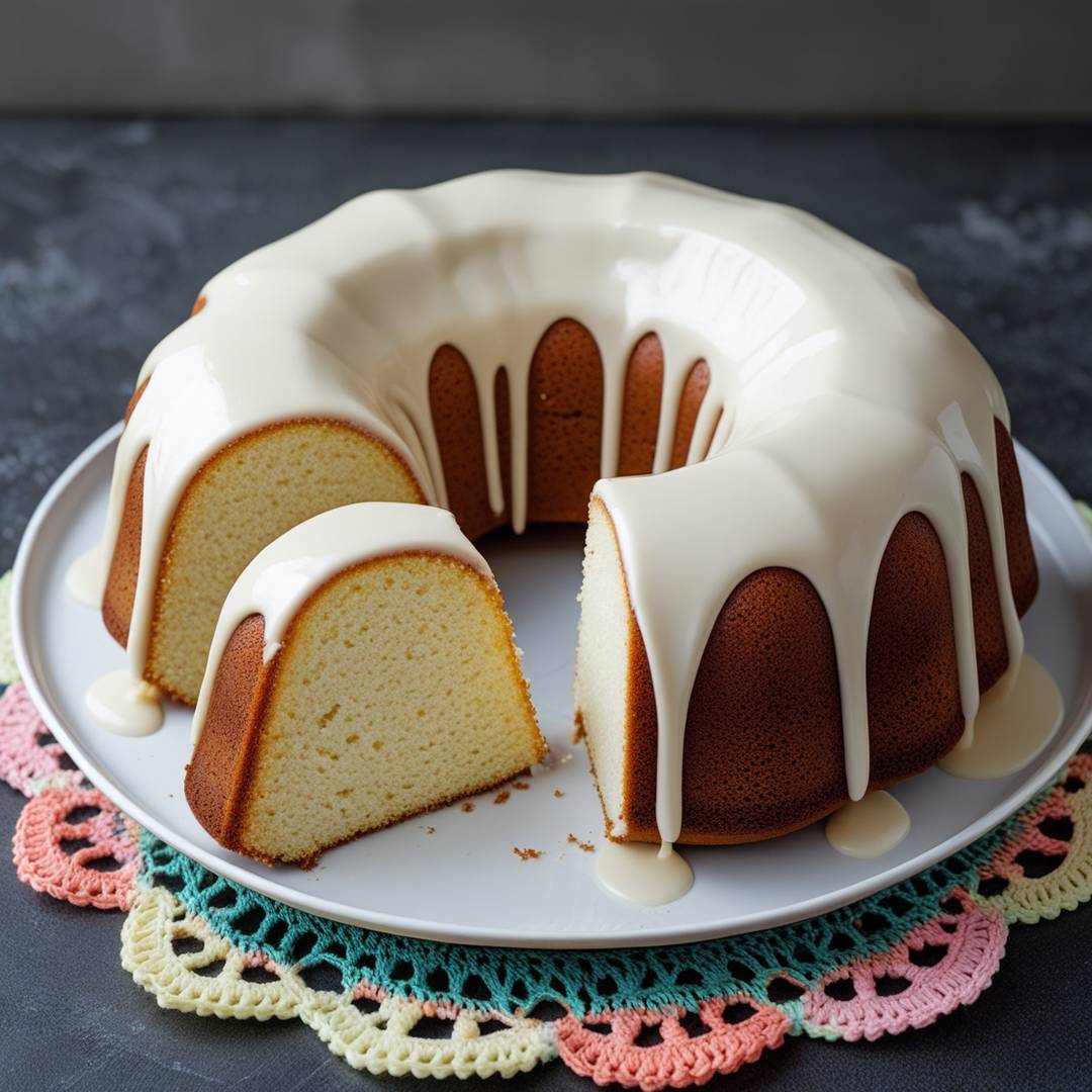 Bolo de Leite com Cobertura Cremosa