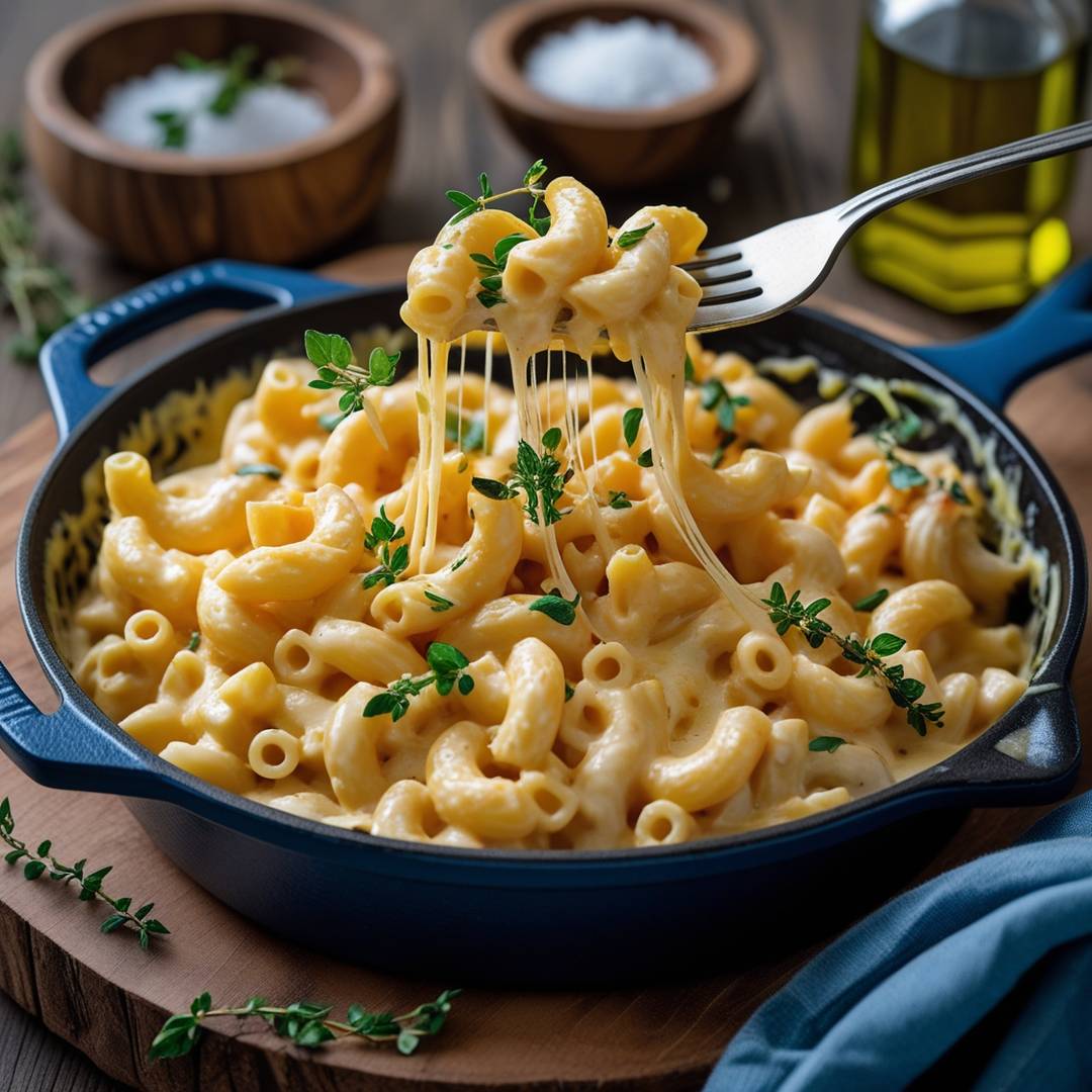 Macarrão Cremoso com Queijo