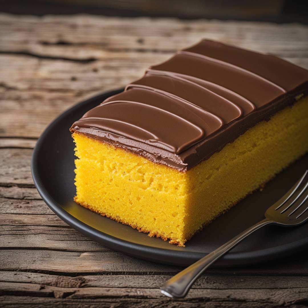 Bolo de Cenoura com Cobertura de Chocolate