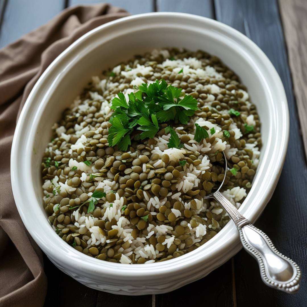 Arroz com Lentilhas