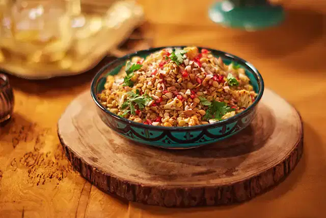 Salada de lentilha com couve-flor